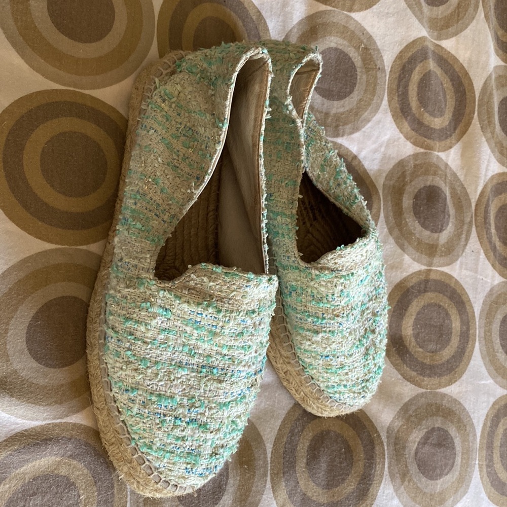 Espadrilles.  Hard to find.